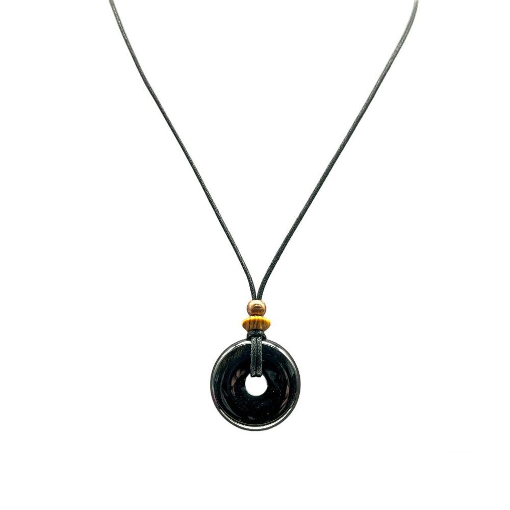 Blue Tiger’s Eye Gemstone Pendant Necklace | Handmade - Picture 5 of 7